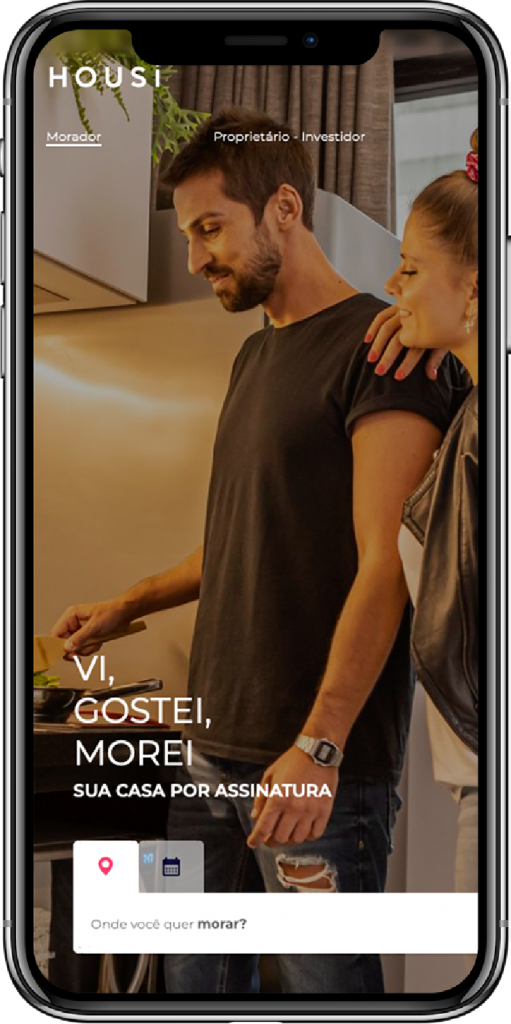BE Bonifácio 23 Exemplo de Smartphone com o App Housi